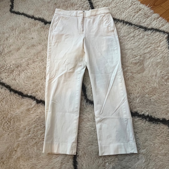 J.Crew Kate Straight-Leg Pant in Bi-Stretch Cotton – Ivory – Petite 6 - Picture 5 of 11